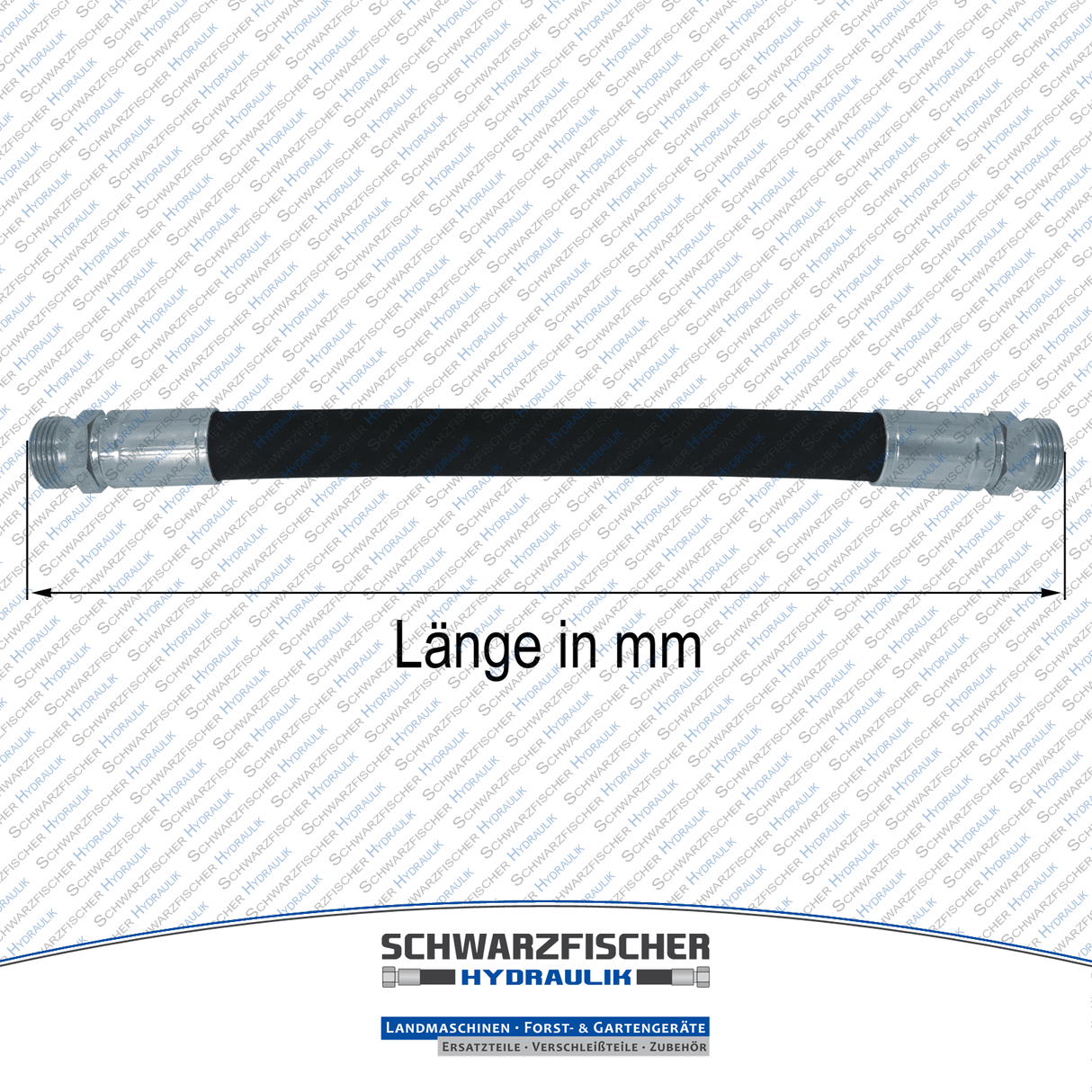 Hydraulikschlauch 2SC DN10 G3/8" AGR/AGR | Längen ab 5050mm von Schwarzfischer Hydraulik
