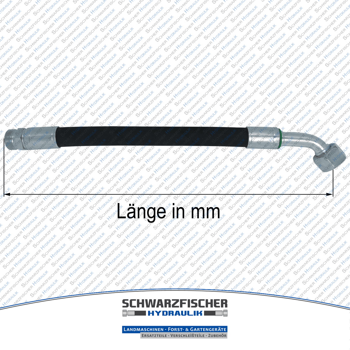 Hydraulikschlauch 2SC DN10 G3/8" AGR/DKR45 | Längen bis 5000mm von Schwarzfischer Hydraulik