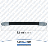 Hydraulikschlauch 2SC DN06 - 8S CES/CES M16x1,5 | Längen bis 5000mm von Schwarzfischer Hydraulik