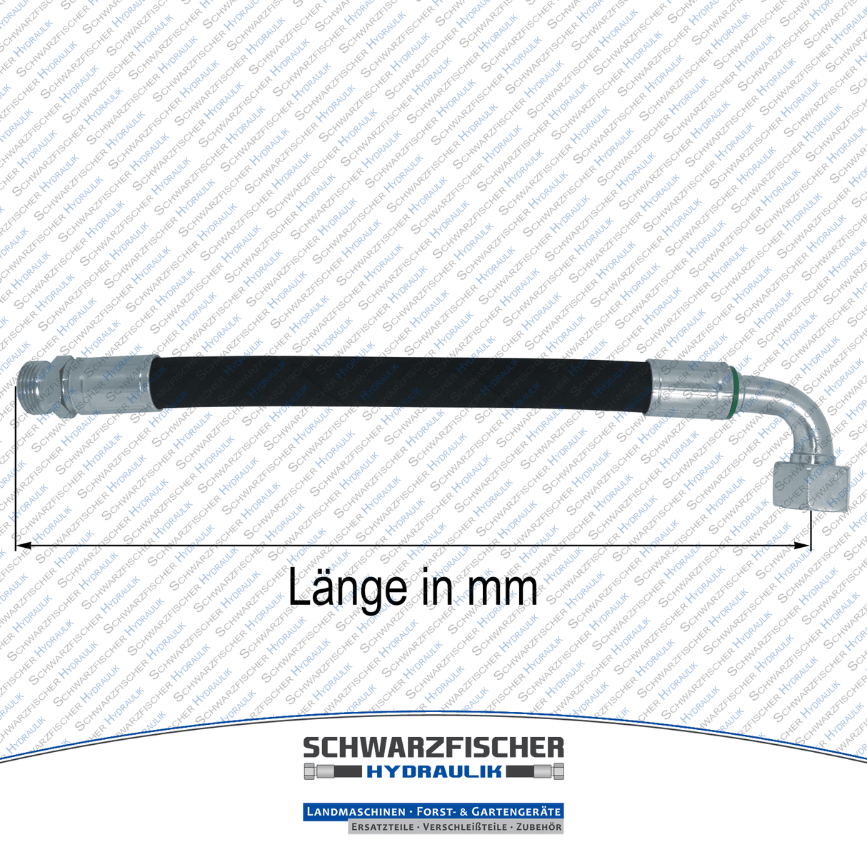 Hydraulikschlauch 2SC DN06 - 08L CEL/DKOL90° M14x1,5 | Längen bis 5000mm von Schwarzfischer Hydraulik