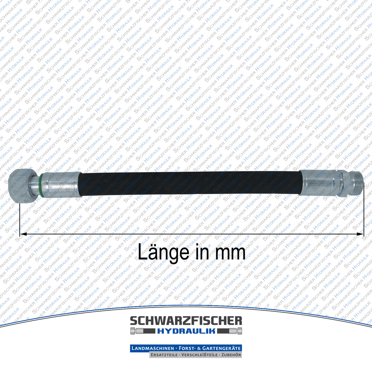 Hydraulikschlauch 2SC DN08 - 10L DKOL/CEL M16x1,5 | Längen bis 5000mm von Schwarzfischer Hydraulik