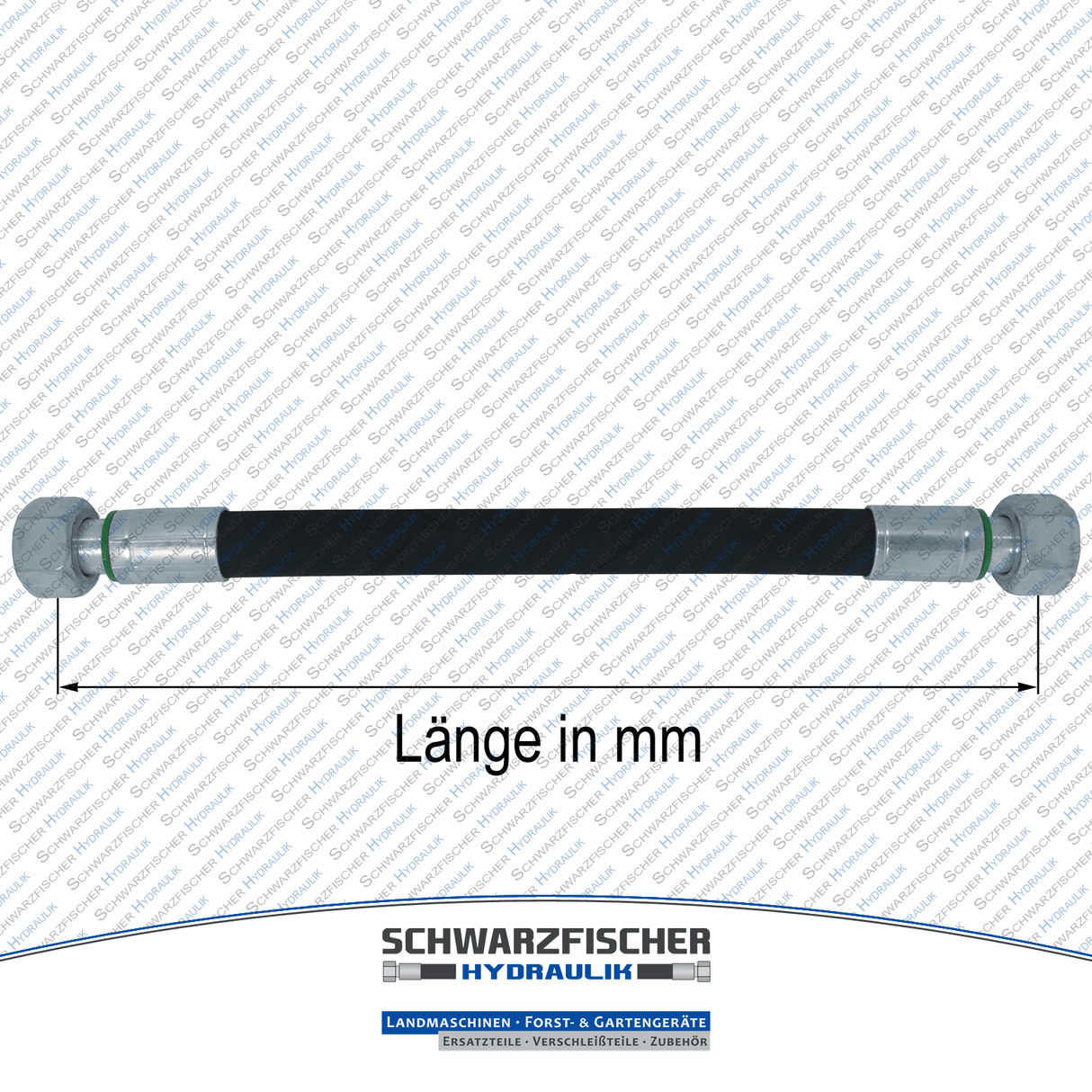 Hydraulikschlauch 2SC DN08 - 10L DKOL/DKOL M16x1,5 | Längen ab 5050mm von Schwarzfischer Hydraulik