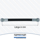Hydraulikschlauch 2SC DN08 - 10L DKOL/DKOL M16x1,5 | Längen ab 5050mm von Schwarzfischer Hydraulik