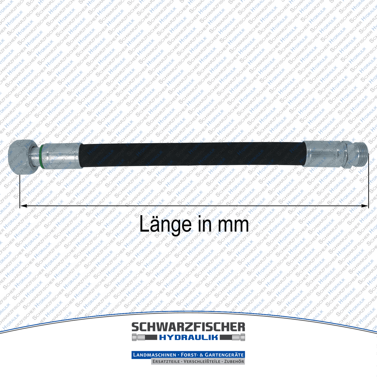Hydraulikschlauch 2SC DN06 G1/8" DKR/AGR | Längen bis 5000mm von Schwarzfischer Hydraulik