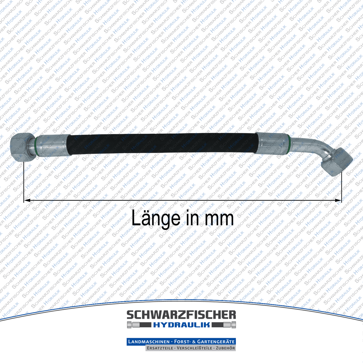 Hydraulikschlauch 2SC DN06 G1/4" DKR/DKR45 | Längen bis 5000mm von Schwarzfischer Hydraulik