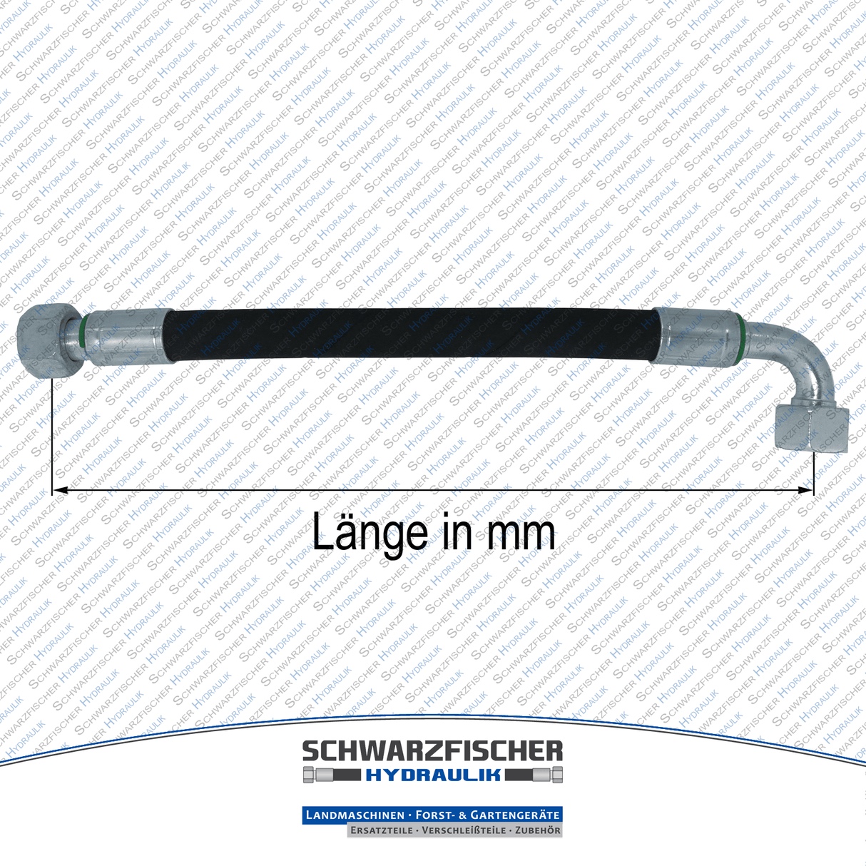 Hydraulikschlauch 2SC DN10 G3/8" DKR/DKR90 | Längen bis 5000mm von Schwarzfischer Hydraulik