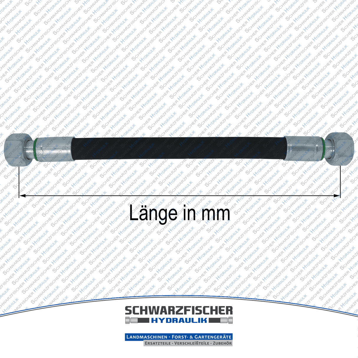 Hydraulikschlauch 2SC DN08 G3/8" DKR/DKR | Längen bis 5000mm von Schwarzfischer Hydraulik